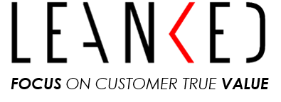 Logotipo da Leanked, preto